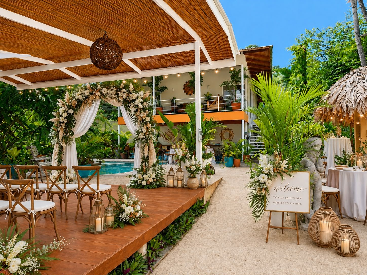 Caribbean beachfront wedding near Puerto Viejo Costa Rica