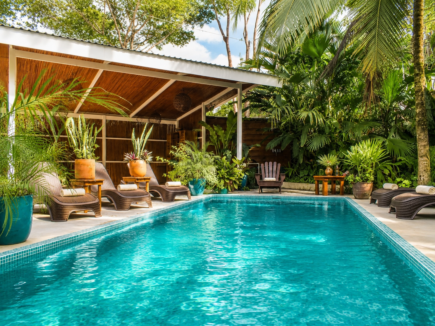 Tropical pool at Sanctuary Puerto Viejo