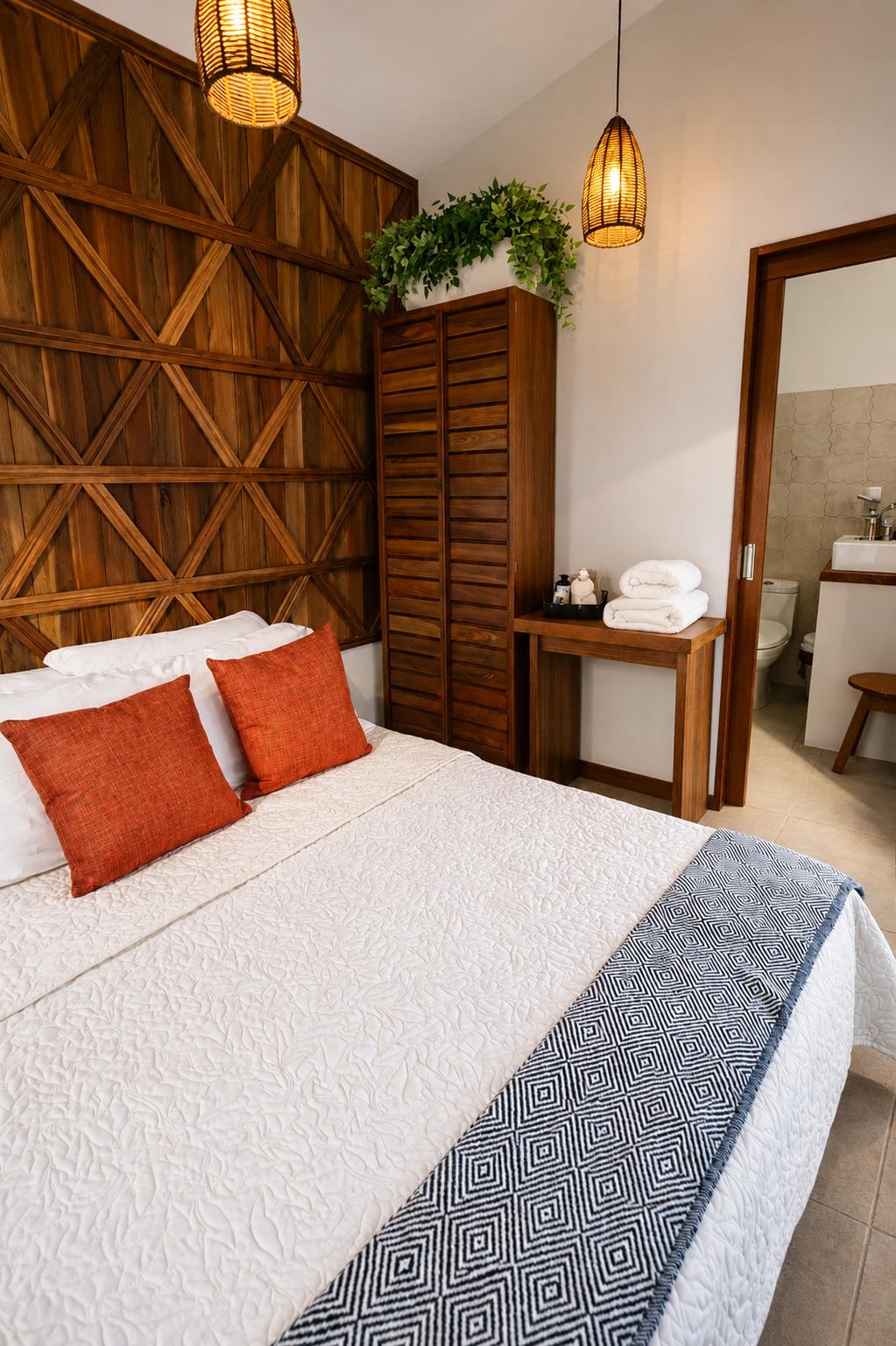 NIDO 11 deluxe double guesthouse with private bathroom at Sanctuary Puerto Viejo