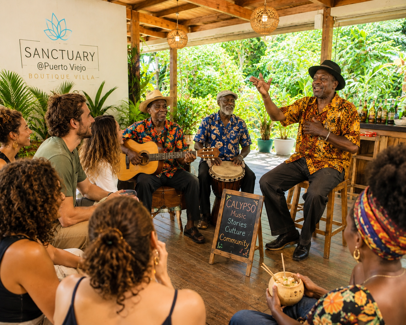 Caribbean cultural experience retreat at Sanctuary Puerto Viejo Costa Rica