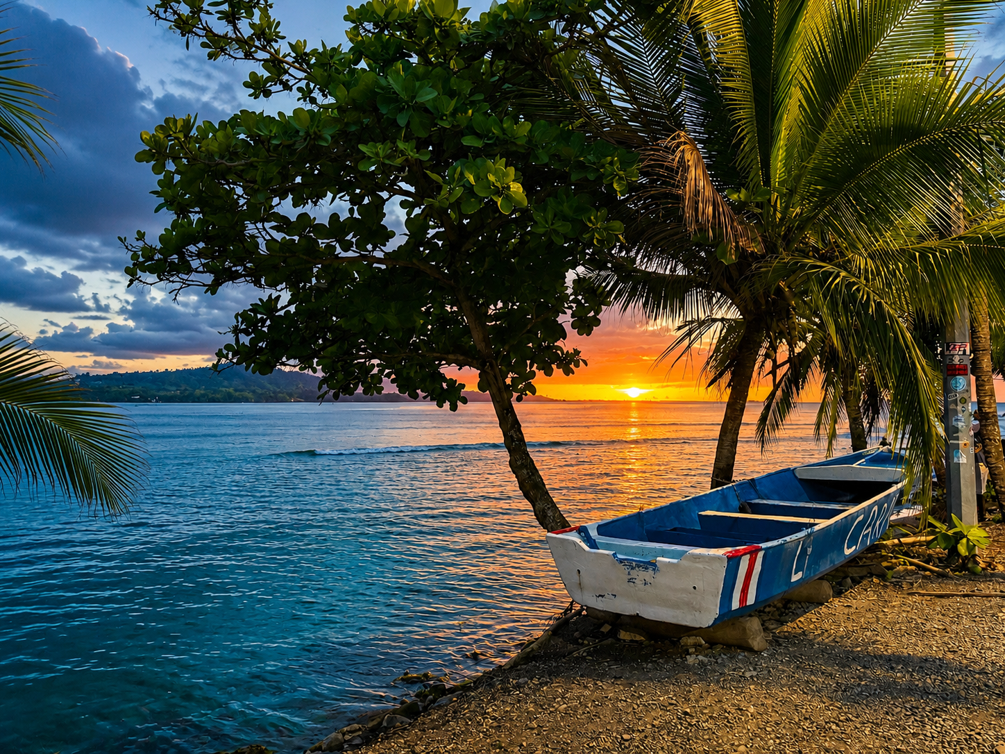 Caribbean coast near Puerto Viejo Costa Rica at Sanctuary boutique hotel